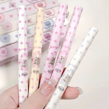 Lovely Sweet Doggie Double-ended Lip Liner Velvet Matte Pearlescent Lipstick For Outline Full Lips Cappuvini Nude Lip Pencil