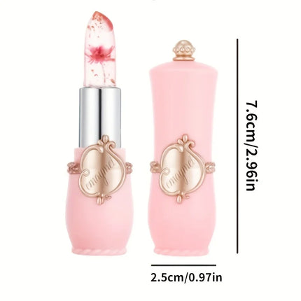 Color Changing Mouth Safflower Jelly Temperature Lasting Nutrition Magic Color Changing Lipstick