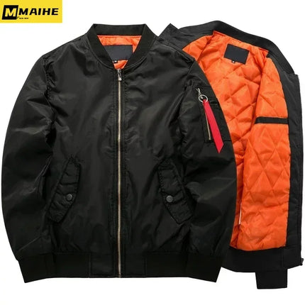2025 New Jacket Mens Autumn and Winter Thickened Outdoor Baseball Suit Windproof Coat Men Casual Camping Lightweight Windbreaker
