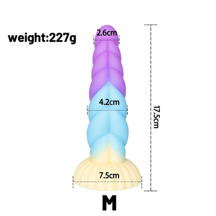Realistic Penis Dildo Luminous Anal Butt Plug Strong Suction Cup Release Hands Female Masturbation Sex Toy G-spot Stimulation