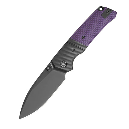 Shooziz XUN125, Folding Pocket Knife for Man,PVD/Satin 14C28N Steel for Outdoor Camping EDC Tool,Ultem/G10 Handle