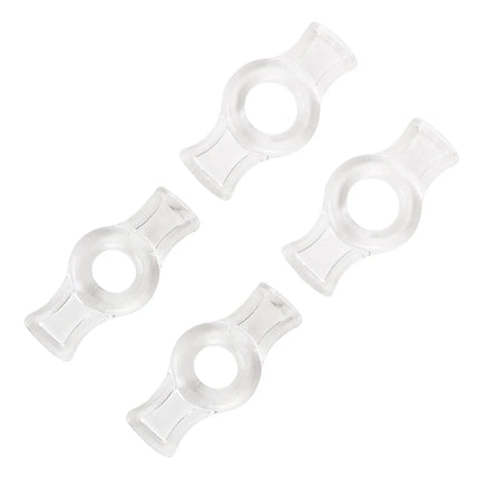 4 Pcs Cock Ring Lock Sperim Penis Scrotum Sleeve Sex Toys For Men Chastity Cage Ball Stretcher Delay Ejaculation Intimate Goods