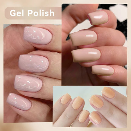UR SUGAR 7ml All Season Gel Nail Polish Set Nude Pink Red Glitter Semi Permanent UV Gel Kits All For Manicure Soak Off Vernis