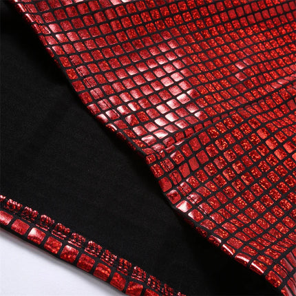 Summer New Men Stand Up Collar Polo Shirt Fashion Homme Daily Casual Lightweight Breathable Small Elastic Checkered Pullover
