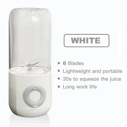 500ML Electric Juicer Portable Smoothie Blender 6 Knife Mini Blenders USB Wireless Rechargeable Mixer Juicers Cup For Travel