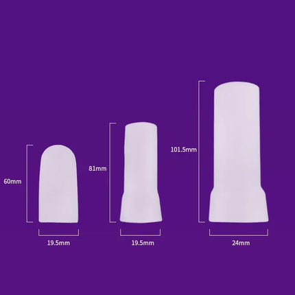 Couples Gift Penis Extender Set – S/M/L Silicone Sleeves Vacuum Cup for Men, Reusable Male Enhancement Pump Stretcher Adult Toy