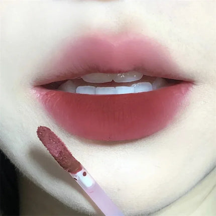 6 Color Long-Lasting Waterproof Matte Velvet Lip Gloss Mist Liquid Matte Lipstick Non-stick Cup Lip Glaze Lip Makeup Cosmetics
