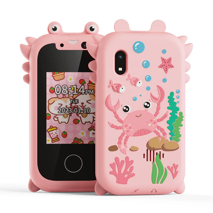 Kids Smart Phone for Girls Christmas Birthday Gifts for Girls Kids Toys Phone with  Touchscreen Dual Camera Game Music Player