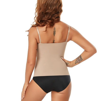 Women Sexy Shapewear Top Tummy Control Smooth Body Shaper Camisole Tank Top Slimming Belly Compression Vest 2PCS 2025 Summer