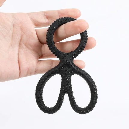 Cock Rings Silicone Ball Stretcher Delay Ejaculation TPE Penis Ring for Men Sex Toys Adjustable Semen Lock Ring SM Penis Sleeve