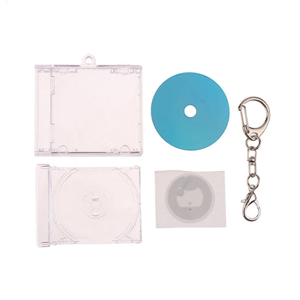 1pc NFC Functional CD Disc Key Chain Mini CD Case Keychain Peripheral Commemorative Album Key Holder For DIY Backpack Pendant
