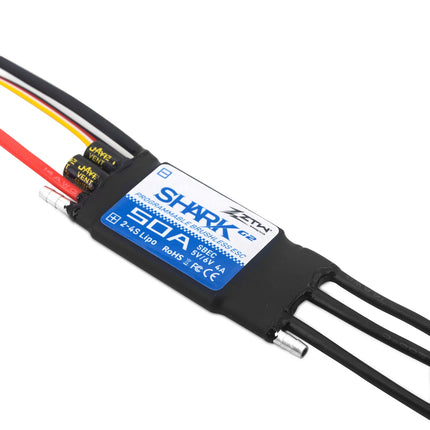 ZTW 32-Bit ESC Shark G2 100A 80A 60A 50A 40A 30A 20A SBEC 5V/6V 8A Brushless Speed Controller for RC Boat Underwater Thruster