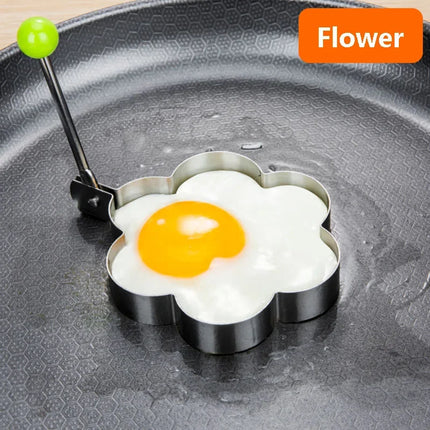 Premium Stainless Steel Heart-Shaped Fried Egg Mold-Ideal Omelette Ring & Must-Have Kitchen Accessory Gadget kitchen accessories