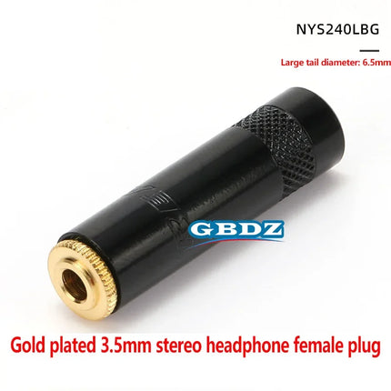 Gold-Plated Stereo Welding Jack 3.5mm 3 Pole Female Plug 1/8″ Headphone Notebook Microphone Audio Interface Extension Cable Plug