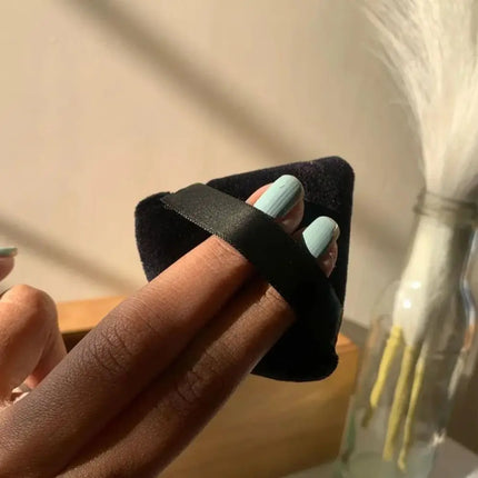 Diamond Triangle Powder Puff Face Makeup Tool Sponge Velvet Soft Smooth Facial Beauty Makeup Sponge Cosmetics Accessories