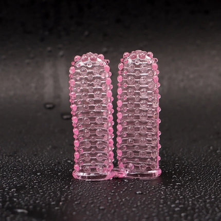 1Pc Silicone Adult Clit Stimulate Erotic Exotic Accessories Sex Women Lesbian Toy Finger Sleeve Vibrator Female Masturbator ﻿