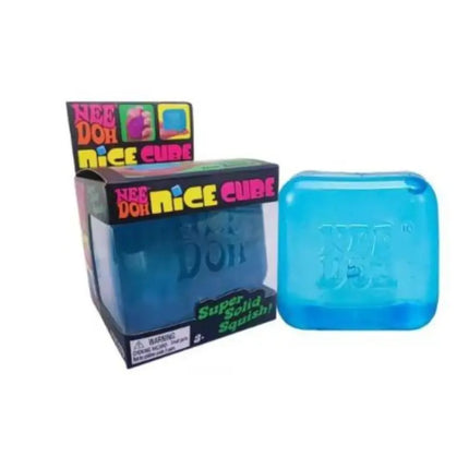 Schylling Nee Doh Jellyfish & Cube Squish Toy, Soft Jelly Squeeze Stress Relief Fidget Toy, Sensory NeeDoh for Kids & Adults