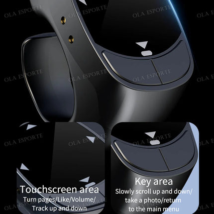 New Bluetooth Remote Control Touch Screen Page Turner Camera Video Recording Music Control For iPad iPhone Remote Scrolling Ring