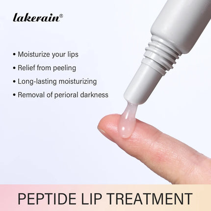 Moisturizing Lip Balm Nourishes Peptide Moisturizes Lightened Remove Dead Skin Lip Lines Anti-chapping Caramel Lip Care Gel