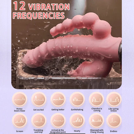  12 Speeds Dildo Vibrator G Spot Powerful Vibrating Cunnilingus Orgasm Sex Toys for Women Anal Stimulator Toys for Women Couple
