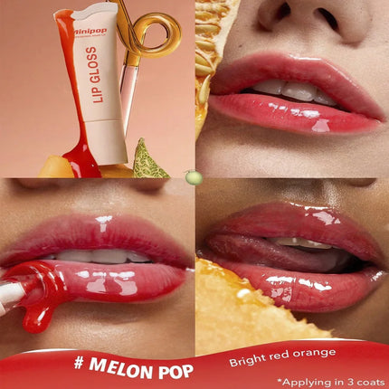 6 Packs Butter Tinted Lip Balm - Long-Lasting Hydrating Lip Gloss with Clear Jelly Finish,  - Moisturizing,  Lip Gloss