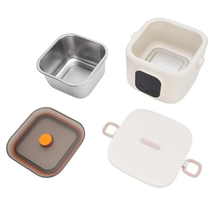 Wireless Electric Lunch Box 30W 304 Stainless Steel USB Fast Heating Insulated Food Box Portable Lunch Warmer For Home Office