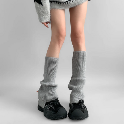 ay Knitted Leggings Sos Women's Autumn Winter College Sle adient JK Small Leggings Slimming Effect Night Study Room