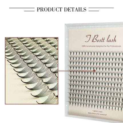 TBestt 5D/6D/8D/10D Premade Fans Volume Russian Lashes Pre Made Volume Fans Silk Soft Volume Eyelashes Extension