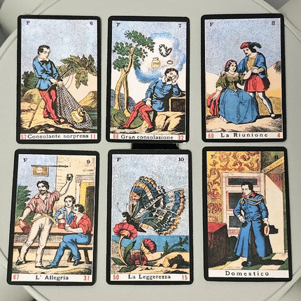 Oracle Sibyl Cards 3.5*2.4inch Every Day Oracle Deck Sibilla Italian Deck 52Pcs