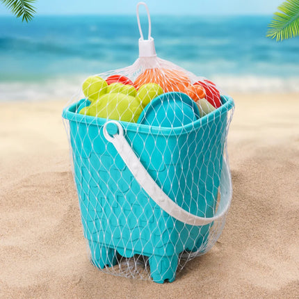 Children's beach toy set, play with sand, digging tools, beach bucket, perfect summer gift for children, random colors and style