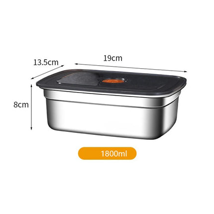 Stainless Steel Camping Lunch Box Sealed Microwave Suitable Preservation Box Large Capacity Leak-proof