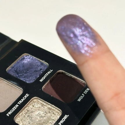 12 Colors Metallic Eyeshadow Palette Pearl Matte Sparkling Shimmer Blue Eye Shadow Highlighter Brighten Glitter Halloween Makeup