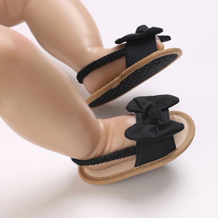 Infant Non-Slip First Walkers Footwear 0-18 Months Baby Girls Sweet Flowers Sandals Summer Soft Sole Flat Princess Dress Shoes