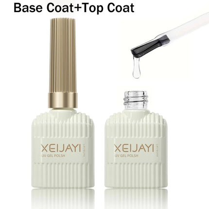 XEIJAYI Base Gel Super Top Coat Manicure Matte Top Coat Semi Permanent Soak Off UV Gel Varnish 15ml