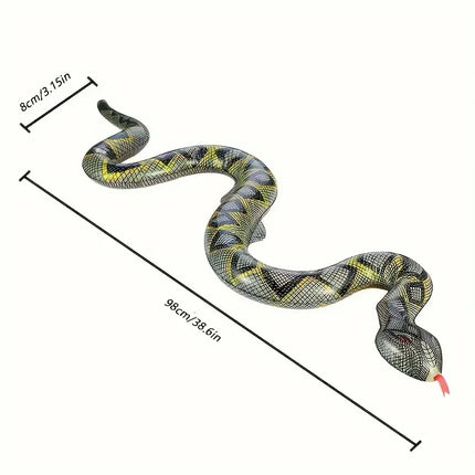 PVC Inflatable Python, Halloween Prank Prop, Terrifying Realistic Toy Snake