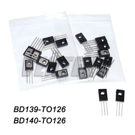 20PCS BD139 BD140 10Pair ( 10PCS BD139 + 10PCS BD140 ) TO126 TO-126 new voltage regulator IC BD139/140