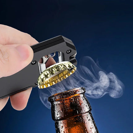 Strong Light LED Keychain Flashlight USB C Rechargeable Waterproof Torch with COB Light Source and Bottle Opener Camping Lantern