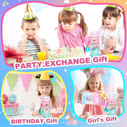 Decorate Your Own Water Bottle Kits for Girls, Unicorn Gem Girls Diamond Painting Crafts, Crafts Toys Unicorn Gifts for Birthday