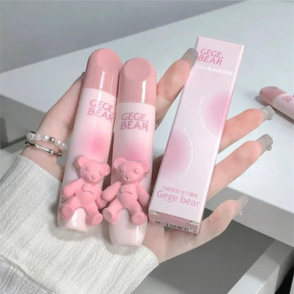 Cute Bear Lip Gloss Waterproof Long Lasting Non Fading Matte Lip Glaze Moisturing Non-marking Red Brown Velvet Liquid Lipsticks