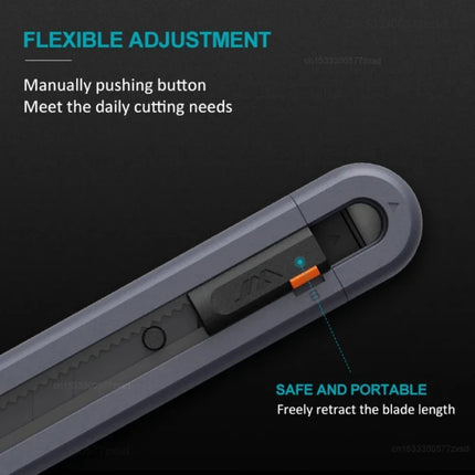 New Mini Jimihome 0.79inch Stretch Utility Knife Paper Cutters Carbon Steel Blades Pocket Knife with Safety Lock Pocket Tools
