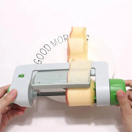 New Plastic Apple Pear Slicer Multifunctional Kitchen Fruit Vegetable Reel Knife Potato Cutter Cooking Accessories Home Gadgets