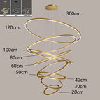 8 rings / Coffee color / APP with RC Dimmable