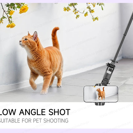 C22 AI Face Tracking Handheld Gimbal Stabiliser 360° Rotation Shoot Selfie Stick Tripod for Mobile Phone, 1/4'' Screw for Camera