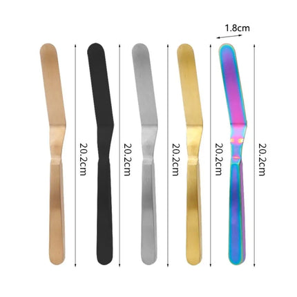 Kitchen Gadgets Stainless Steel Butter Scraper 8 Inch Comfortable Grip Cake Icing Spatula Rust-proof Jam Spreader Bread