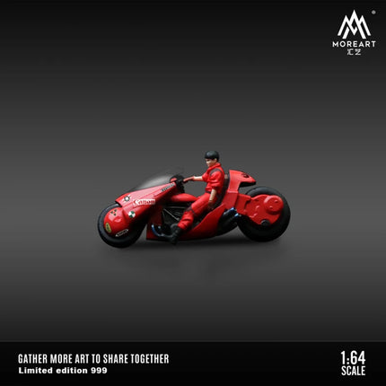 MoreArt Resin 1:64 Akira Motorcycle Doll Set Car Model Limited Edition Holiday Gifts Toys