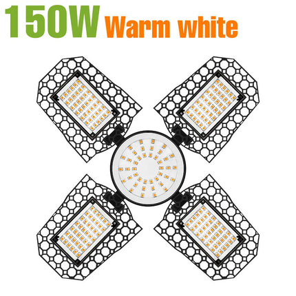 200W LED Garage Light Bulb E27/E26 Lamp 100W 150W Deformable Folding For Home Warehouse Workshop Basement AC85V-265V 3000K/6000K