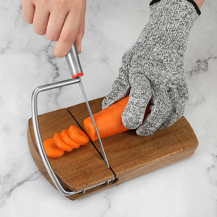 Multi Functional Wooden Cheese Butter Slicer For Block Cheese Sausages Vegetables And Fruits Easy To Clean And Practical Slicer