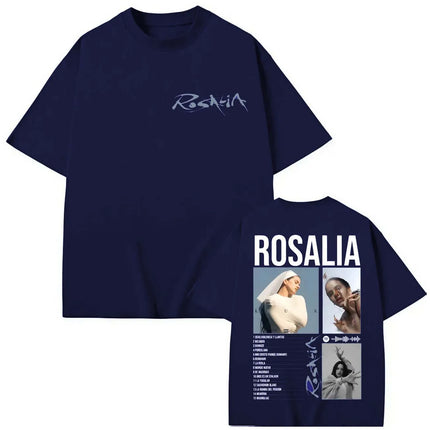 Rosalia LUX World Tour T Shirts Men Women Oversized Y2k Fashion Aesthetic T-shirts Casual Cotton Loose Female Male Short Sleeves