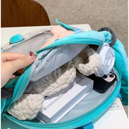 Cute Fufu Miku Itabag Large-Capacity Cartoon Backpack For Adults Girls Kawai Cosplay Ita Bag For Anime Convention、Concert、show