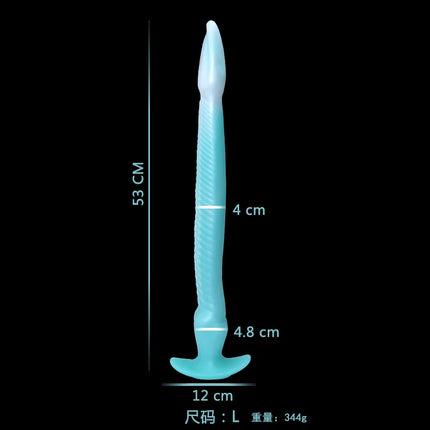 Eel Tentacle Anal Plug Super Long Anal Plug Soft Liquid Silicone Anal Dilator Women's Men's Anal Massage Adult Products